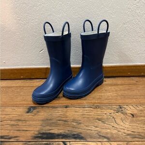 Kids Navy Rain Boots